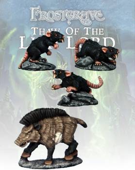 Frostgrave: Boar & Giant Rats