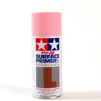 Fine Surface Pink Primer L for Plastic & Metal