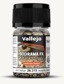 Vallejo Landscape Textures-Arid Yellow 2-5mm 35ml