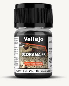 Vallejo Landscape Textures-Vulcan Black 0.1-0.6mm 35ml