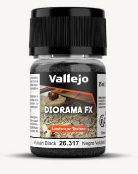 Vallejo Landscape Textures-Vulcan Black 0.1-2mm 35ml