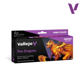 Game Color Fantasy Fire Dragons Paint Set - ONLY 2 AVAILABLE AT THIS PRICE