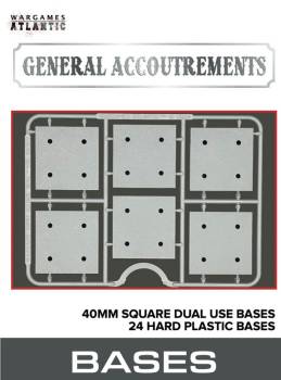 Wargames Atlantic General Accoutrements: 40mm x 20mm Dual Use Bases