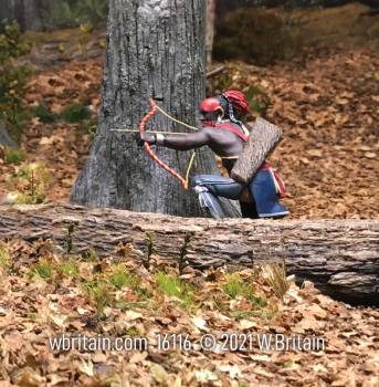 Art of War: Native Kneeling with Bow and Arrow