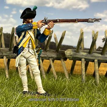 Art of War: French Royal Deux-Ponts Regiment Private Standing Firing 1781