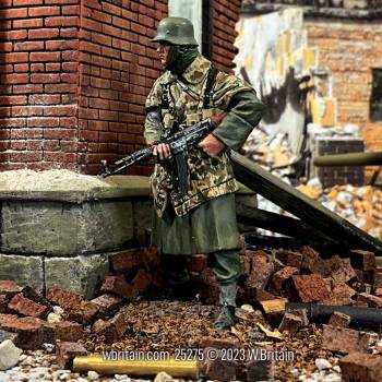 WW2: German Grenadier Standing with StG 44 Winter 1944-45