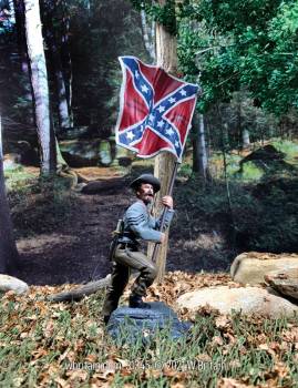 American Civil War: Confederate 15th Alabama Flagbearer, Gettysburg, 1863