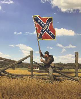 American Civil War: Confederate Flagbearer, 3rd Arkansas Flag, Texas Brigade