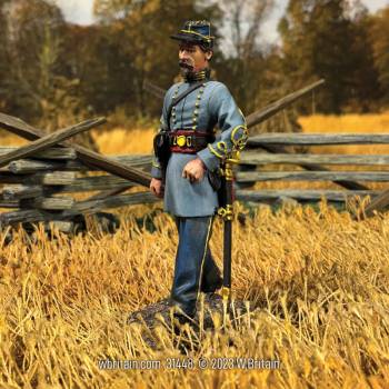 American Civil War: Confederate Infantry Officer Marching