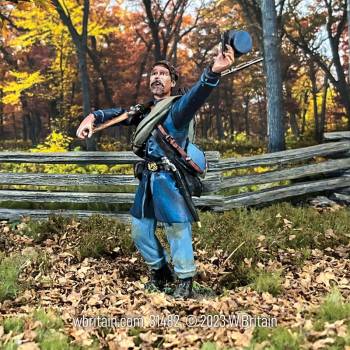 American Civil War: Union Infantry in Frock Coat Cheering