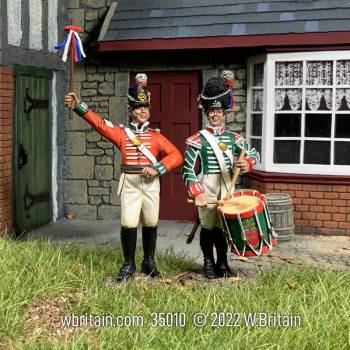 Village Green: The Kings Shilling British Recruiting Sergeant and Drummer, 1812-16