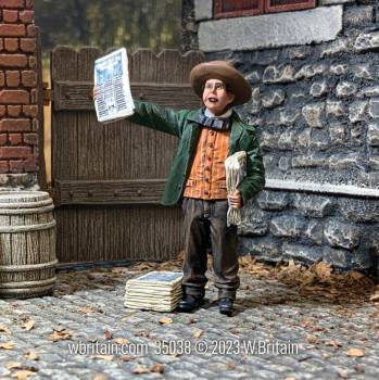 Village Green: Read All About It! Mid 19th Century Newspaper Boy