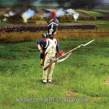 Napoleonic: French Imperial Guard Reaching for Cartridge