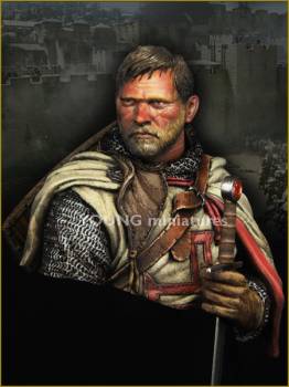 Medieval Templar Knight Bust