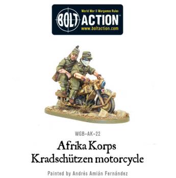 WWII Afrika Korps Kradschutzen Motorcycle