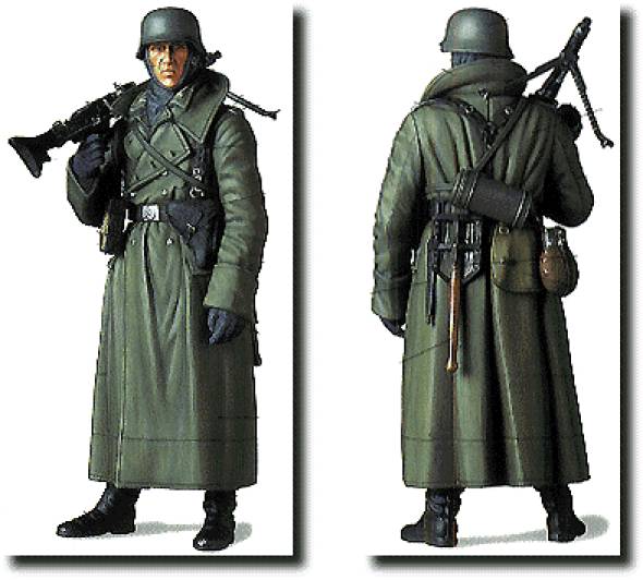 German Machine Gunner in Greatcoat