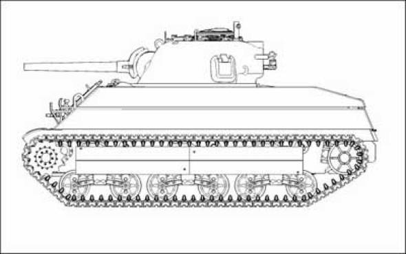 US Marines Sherman M4A2(W), Pacific Theater of Operations