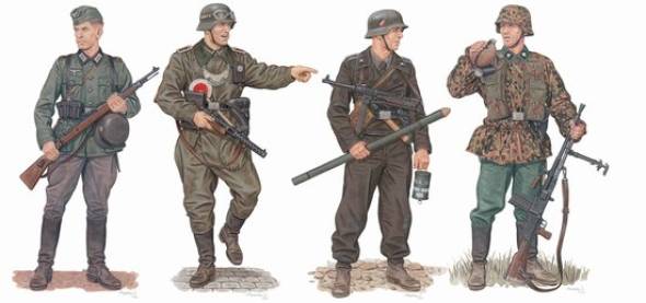 WWII German March to the West Soldiers Western Front 1940 