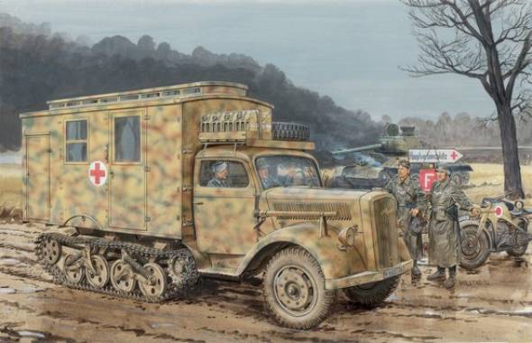 WWII German Sd.Kfz.3 Maultier Ambulance - Smart Kit 