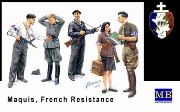 WWII Maquis, French Resistance, FFI (French Forces of the Interior) 1944