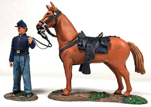 American Civil War: Federal Orderly Holding Horse