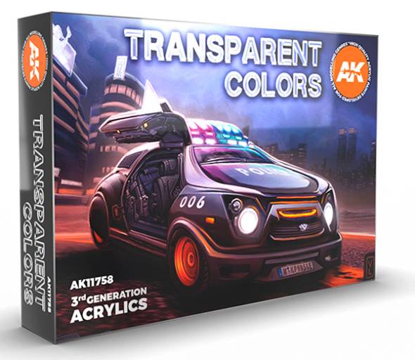 Transparent Colors 3rd Generation Acrylic Paint Set