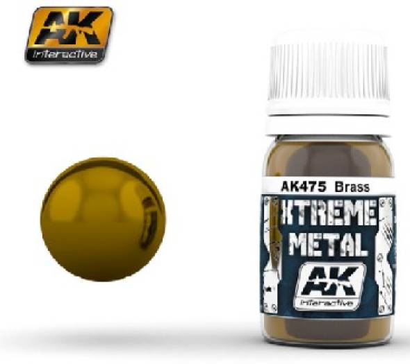 Xtreme Metal Brass Metallic Paint 30ml Bottle