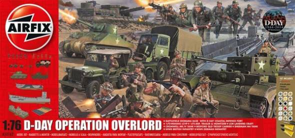 D-Day Operation Overlord Gift Set w/paint & glue