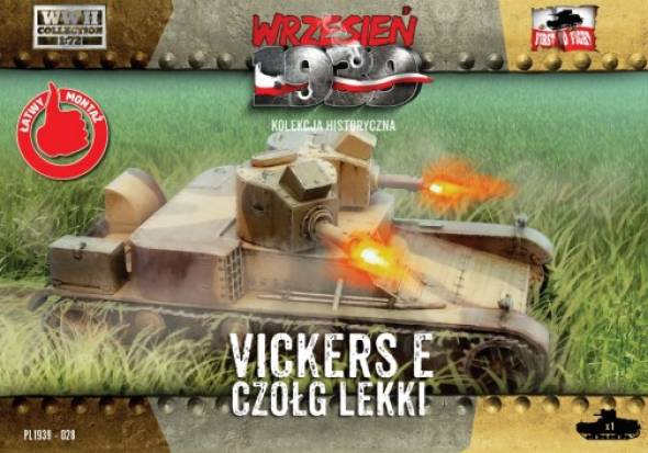 First to Fight WWII Vickers E Polish Light Tank w/Double Turret