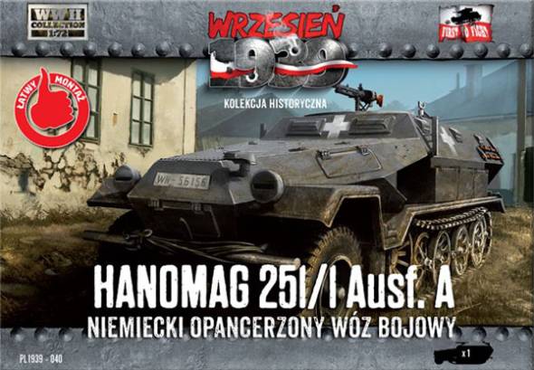 First to Fight WWII Hanomag 251/1 Ausf A Halftrack