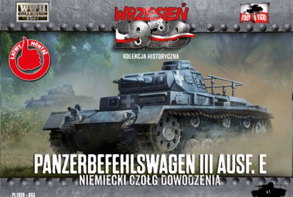 First to Fight WWII German Panzerbefehlswagen III Ausf.E Command Tank