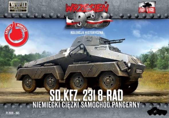 First to Fight WWII SdKfz 231 8-Rad German Armored Car 