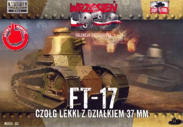 First to Fight WWII FT17 Light Tank w/Round Turret & 37mm Gun