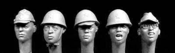 5 Japanese Heads, WW2