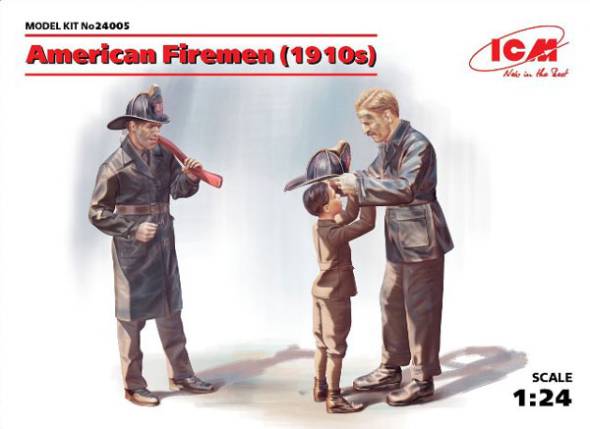 American Firemen & Boy 1910s (3) (New Tool)