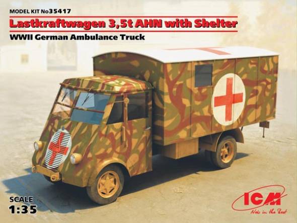 WWII Lastkraftwagen 3.5t AHN w/Shelter German Ambulance Truck