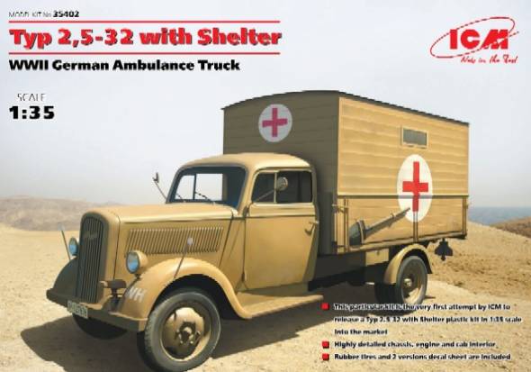 WWII German Ambulance Type 2,5-32