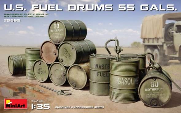 US 55 Gals. Fuel Drums (12)