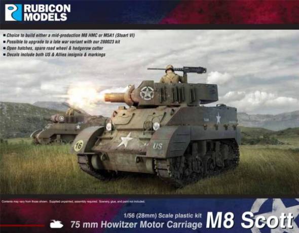 WWII M8 Scott/M5A1 Stuart