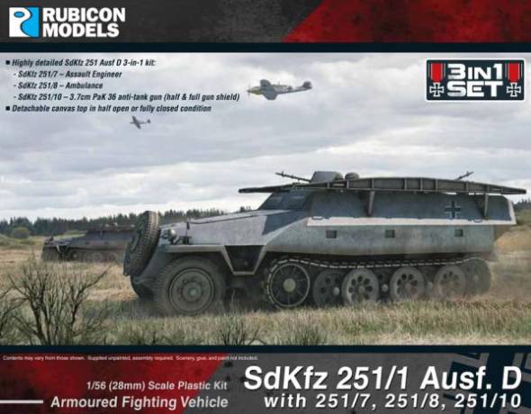 WWII SdKfz 251D 3-in-1 Combo Kit #1