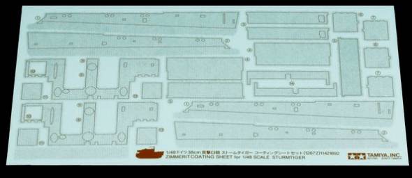 WWII German Sturmtiger Zimmerit Coating Sheet