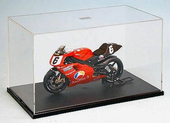 1/12 Motorcycle Showcase w/Black Base (9.45 x 5.12 x 5.5)