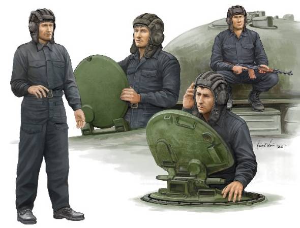 Soviet Tank Crew Figure Set (4)