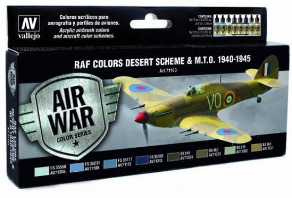 Vallejo Model Air Set WWII RAF Desert Colors - Revised