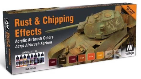 Model Air Rust & Chipping Effects Paint Set