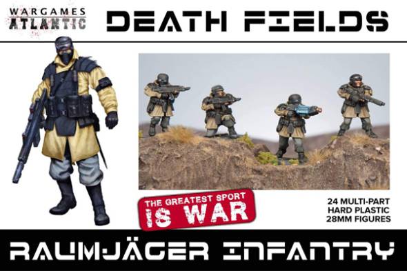 Wargames Atlantic Death Fields: Raumjager Infantry Box Set