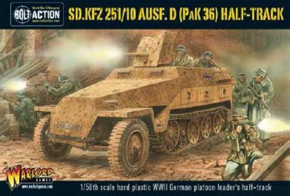 WWII German Sd.Kfz. 251/10 ausf D (3.7mm Pak) Half Track