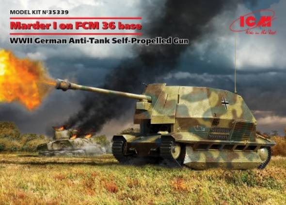 WWII German Marder Tank on FCM 36 Base w/Self-Propelled Gun ONLY 1 AVAILABLE AT THIS PRICE