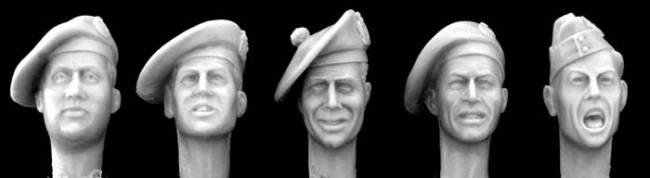 British Heads with Soft Headgear