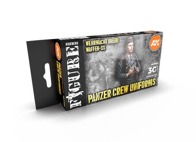 Figure Series Panzer Crew Black Uniforms 3rd Generation Acrylic Paint Set